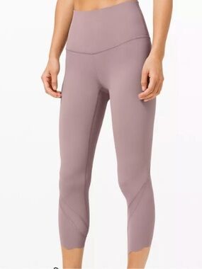Lululemon Mesh Panel Scalloped Hem Leggings
